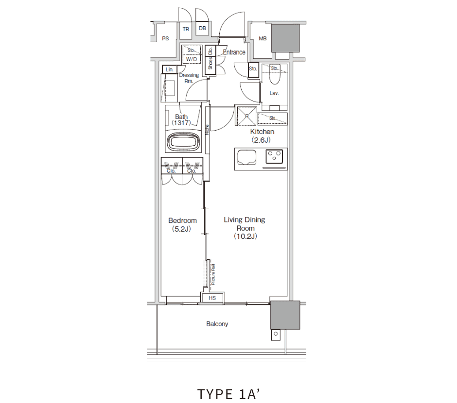 TYPE 1A'